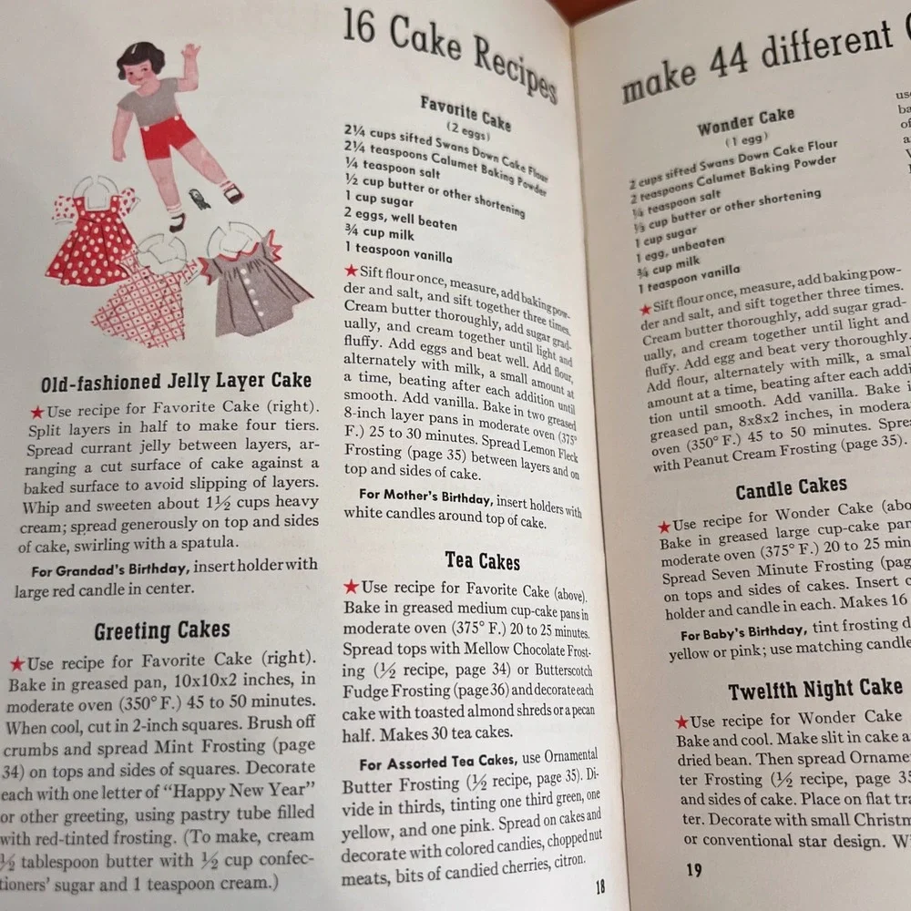 Vintage 1940 Time for a Party Hostess Book‎ of Baking Recipes General Foods 5264